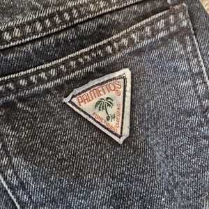 Vintage 90s Palmettos Women's Straight Leg Jeans - Dark Blue